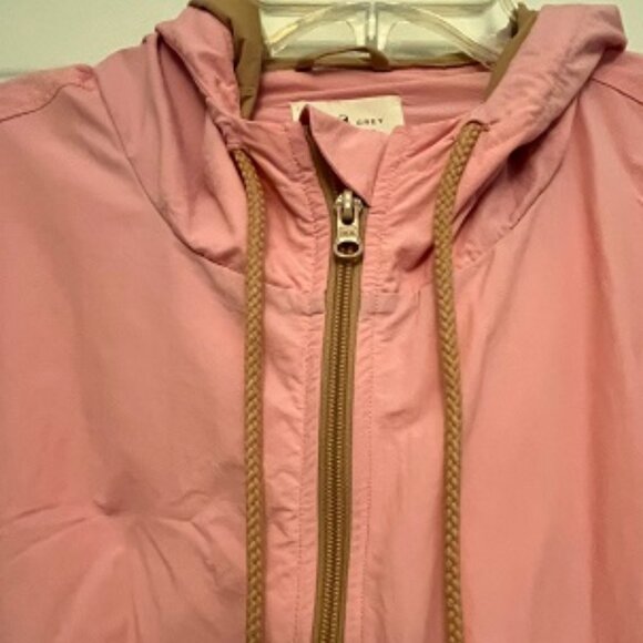 NWT Lou & Grey for LOFTColorblock Windbreaker/Raincoat Jacket Large Frosted Pink - Picture 3 of 8